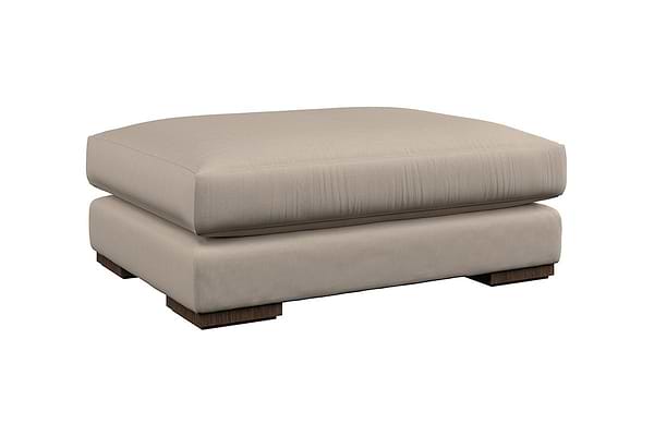 Guddu Grand Footstool - Brera Linen Sage