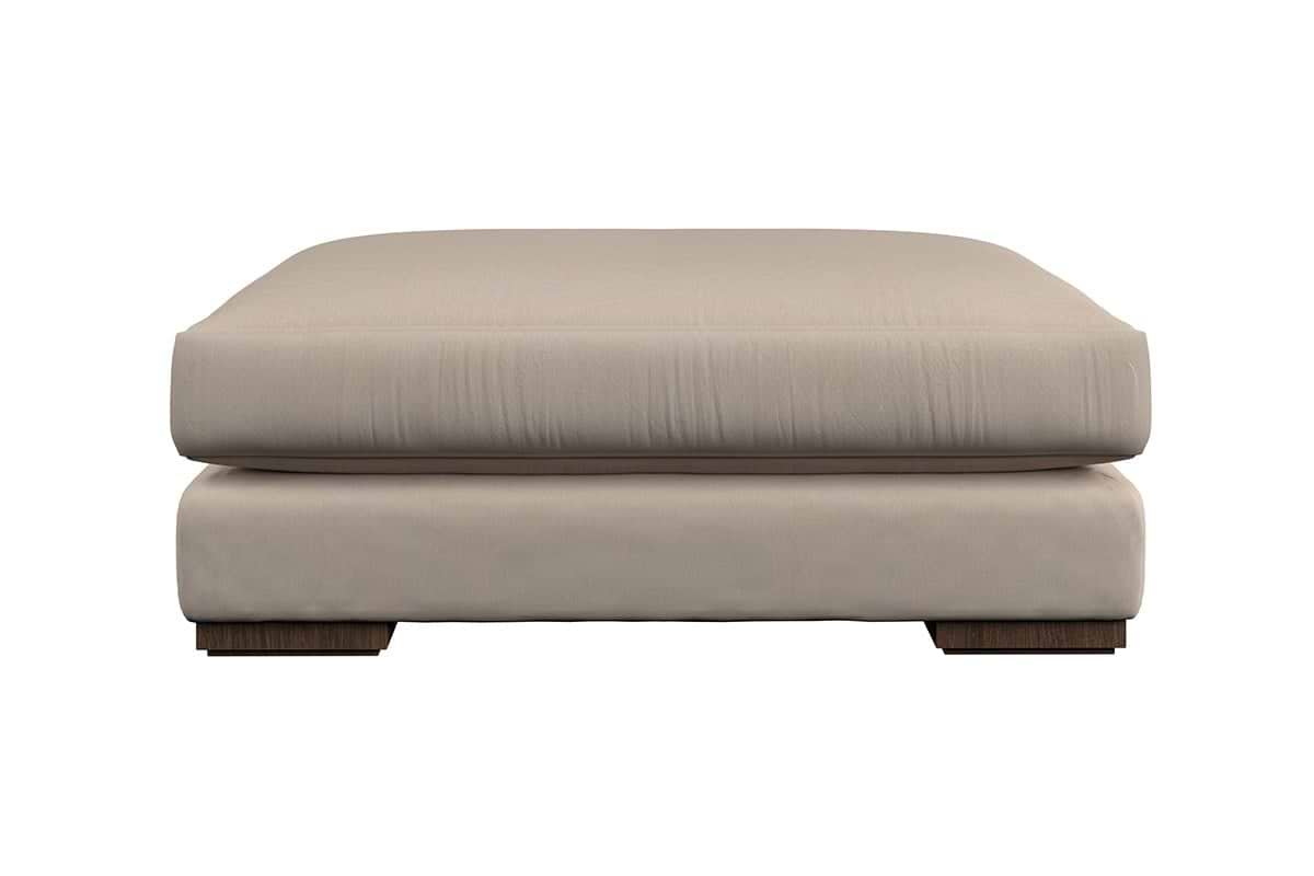 Guddu Grand Footstool - Brera Linen Sage