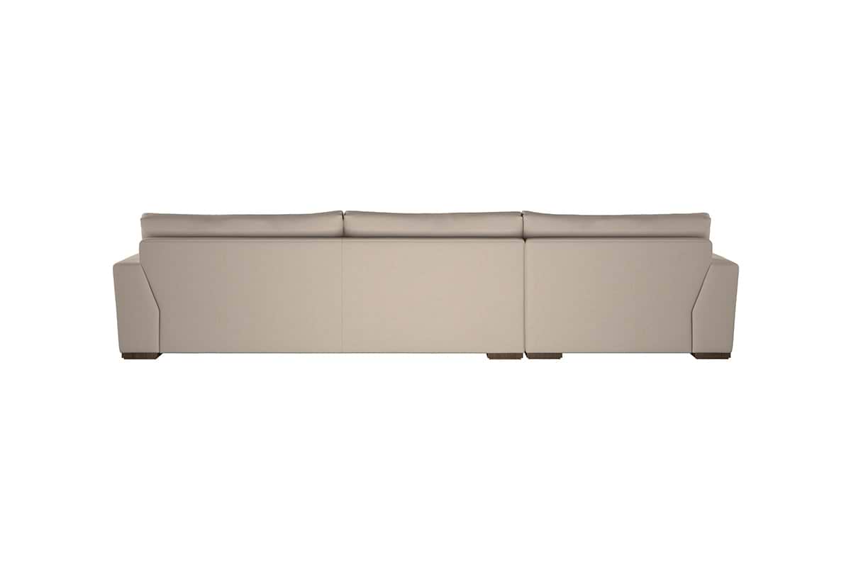 Guddu Grand Left Hand Chaise Sofa - Recycled Cotton Flax
