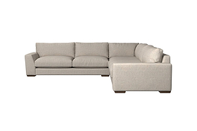 Guddu Grand Left Hand Corner Sofa - Brera Linen Dusk