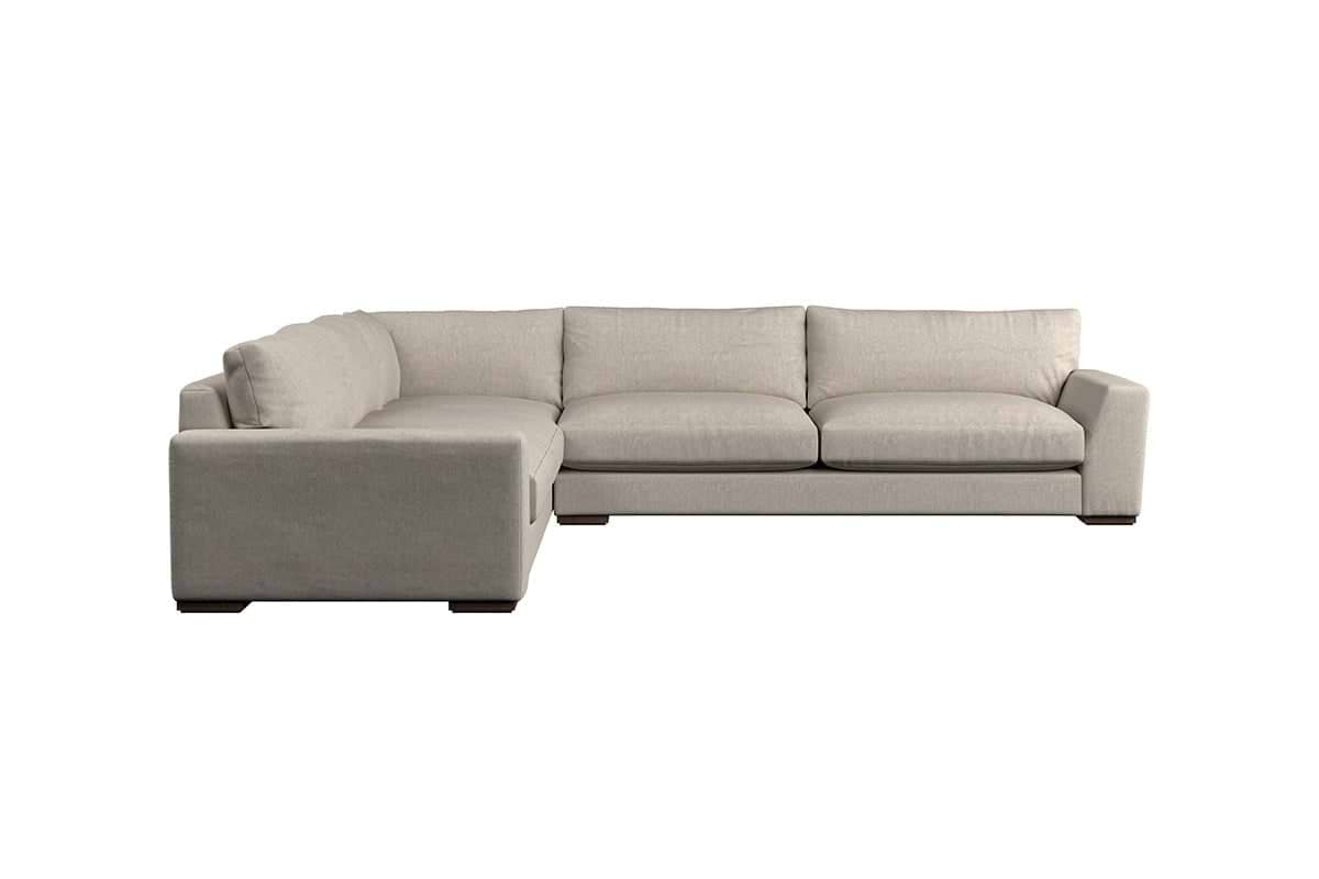 Guddu Grand Left Hand Corner Sofa - Brera Linen Sage