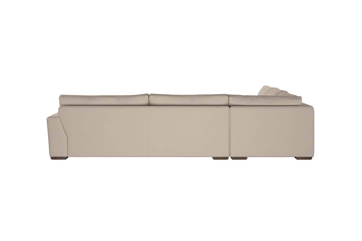 Guddu Grand Left Hand Corner Sofa - Recycled Cotton Airforce