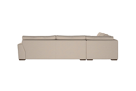 Guddu Grand Left Hand Corner Sofa - Recycled Cotton Thunder