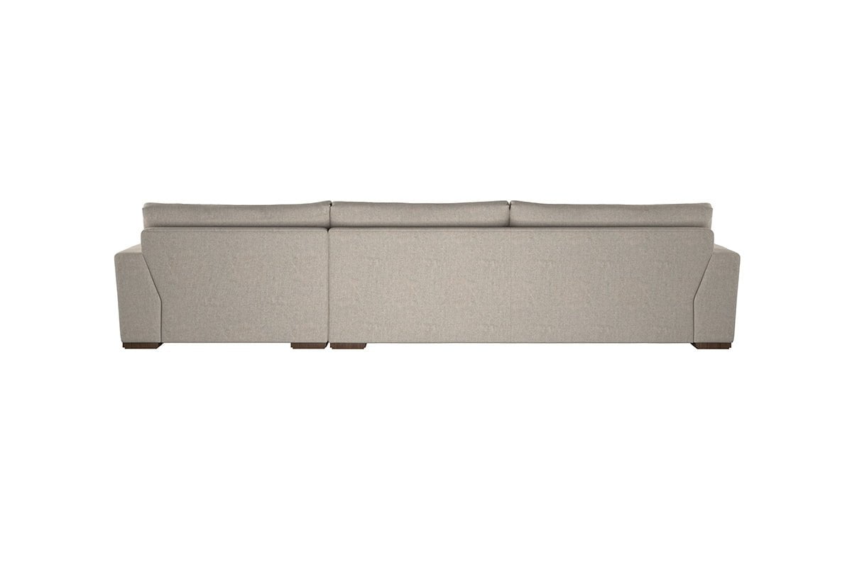 Guddu Grand Right Hand Chaise Sofa - Brera Linen Smoke