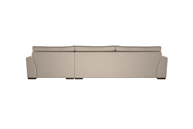 Guddu Grand Right Hand Chaise Sofa - Recycled Cotton Mocha