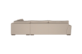 Guddu Grand Right Hand Corner Sofa - Recycled Cotton Airforce