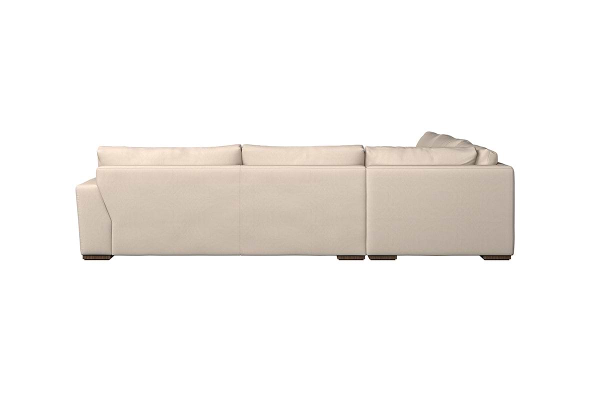 Guddu Grand Right Hand Corner Sofa - Recycled Cotton Lavender