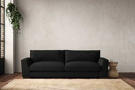 Guddu Grand Sofa - Brera Linen Charcoal