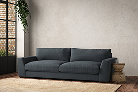 Guddu Grand Sofa - Brera Linen Dusk