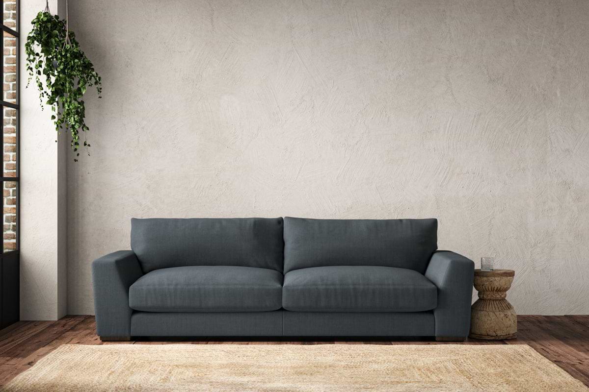 Guddu Grand Sofa - Brera Linen Dusk-MAKE TO ORDER-Nkuku