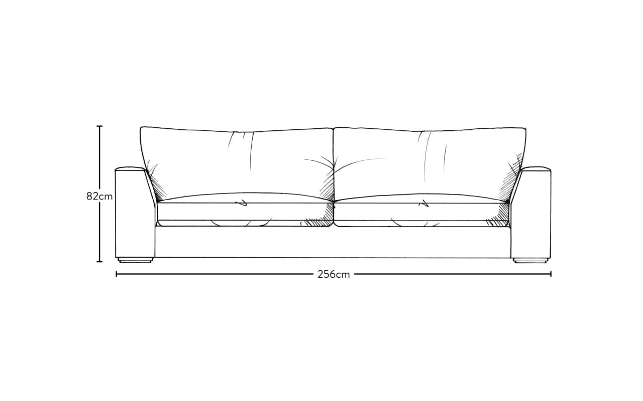 Guddu Grand Sofa - Brera Linen Granite