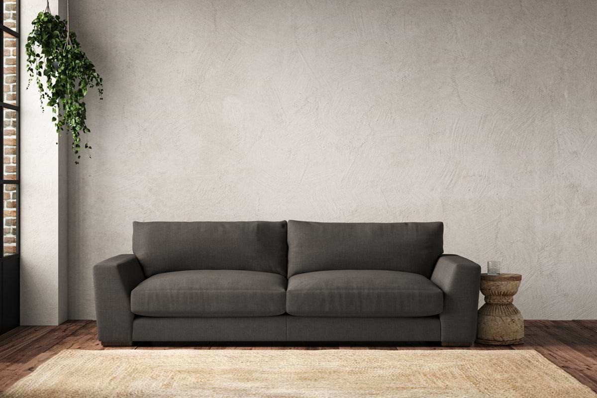Guddu Grand Sofa - Brera Linen Granite-MAKE TO ORDER-Nkuku