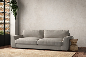 Guddu Grand Sofa - Brera Linen Natural-MAKE TO ORDER-Nkuku