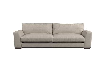Guddu Grand Sofa - Brera Linen Natural-MAKE TO ORDER-Nkuku
