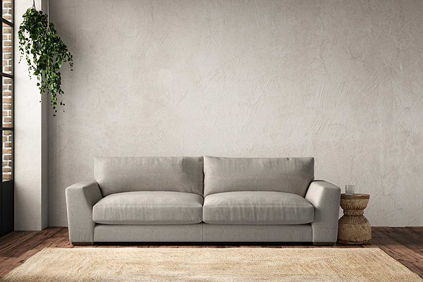 Guddu Grand Sofa - Brera Linen Natural-MAKE TO ORDER-Nkuku