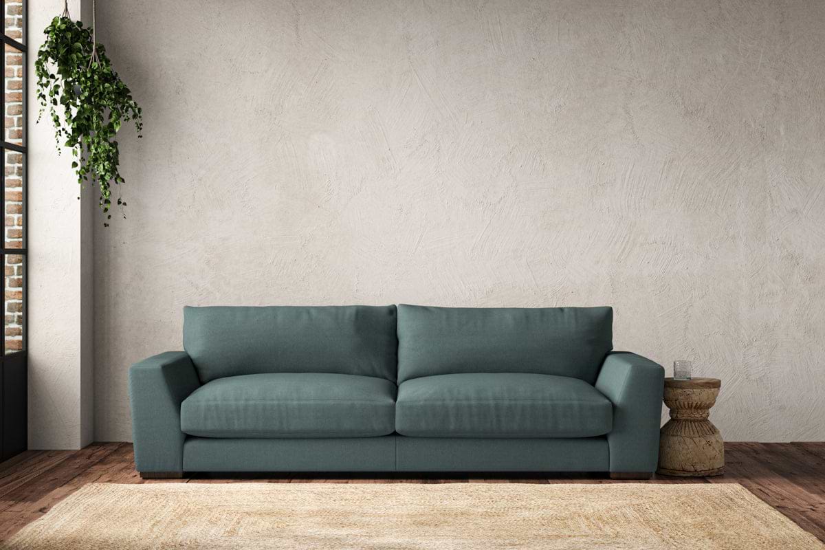Guddu Grand Sofa - Recycled Cotton Airforce-MAKE TO ORDER-Nkuku