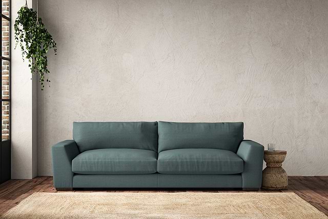 Guddu Grand Sofa - Recycled Cotton Airforce