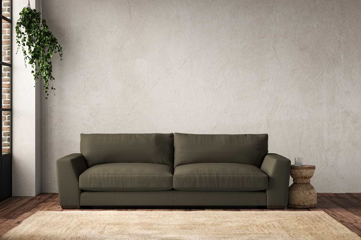 Guddu Grand Sofa - Recycled Cotton Fatigue-MAKE TO ORDER-Nkuku