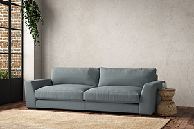 Guddu Grand Sofa - Recycled Cotton Horizon-MAKE TO ORDER-Nkuku
