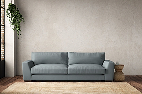 Guddu Grand Sofa - Recycled Cotton Horizon-MAKE TO ORDER-Nkuku