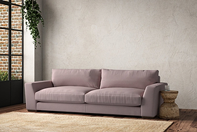 Guddu Grand Sofa - Recycled Cotton Lavender