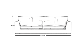Guddu Grand Sofa - Recycled Cotton Lavender