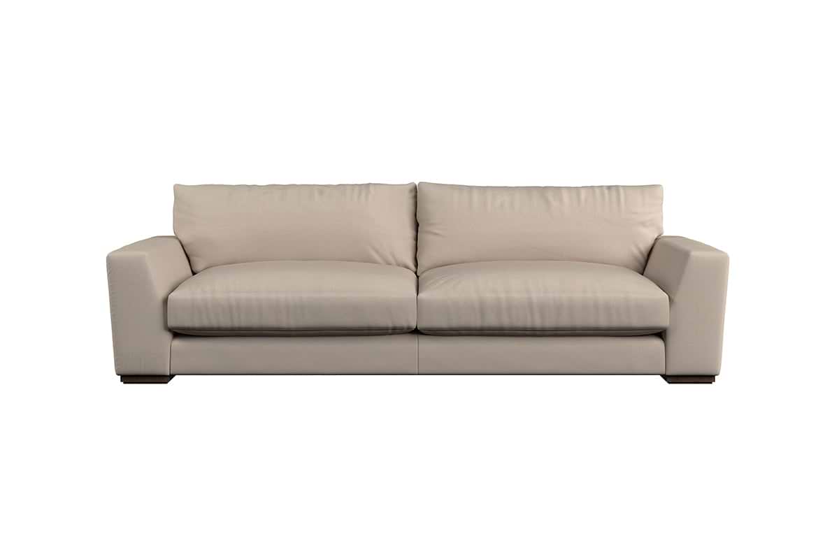 Guddu Grand Sofa - Recycled Cotton Natural-MAKE TO ORDER-Nkuku