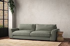 Guddu Grand Sofa - Recycled Cotton Seaspray-MAKE TO ORDER-Nkuku