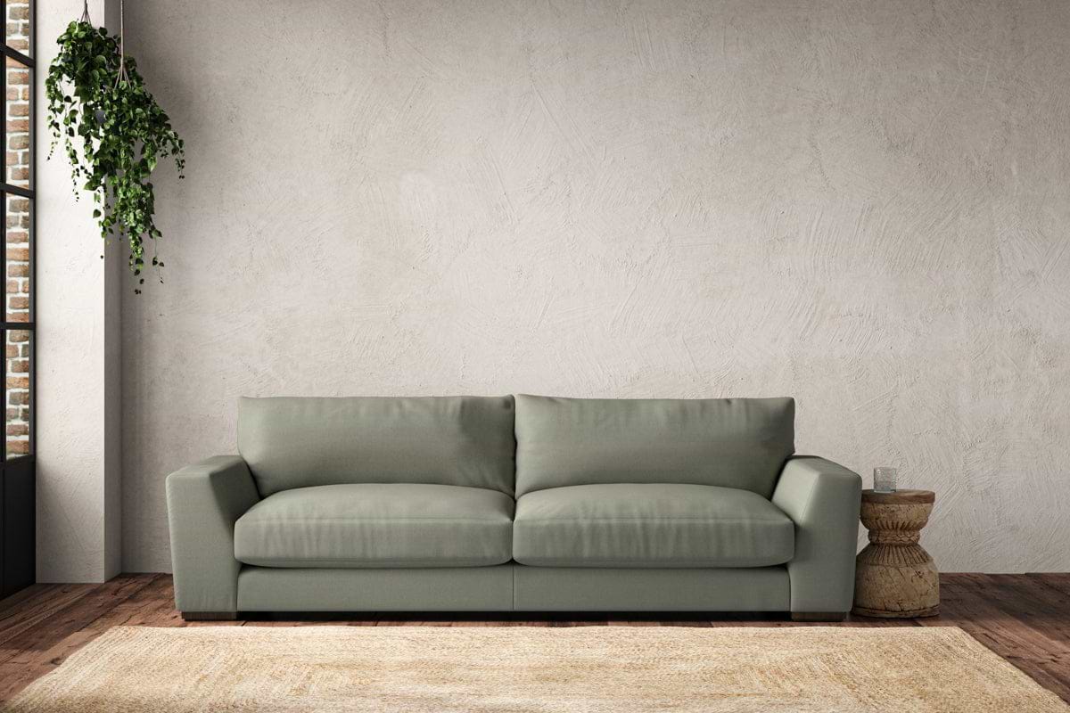 Guddu Grand Sofa - Recycled Cotton Seaspray-MAKE TO ORDER-Nkuku