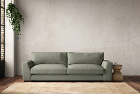 Guddu Grand Sofa - Recycled Cotton Seaspray-MAKE TO ORDER-Nkuku
