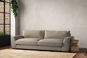 Guddu Grand Sofa - Recycled Cotton Stone