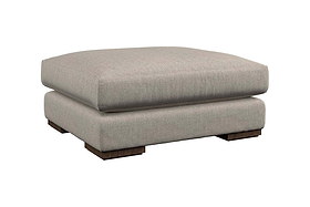 Guddu Large Footstool - Brera Linen Natural