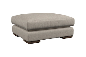 Guddu Large Footstool - Brera Linen Sage