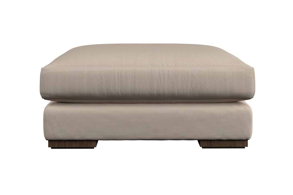Guddu Large Footstool - Recycled Cotton Airforce