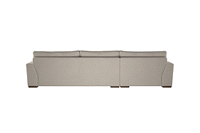 Guddu Large Left Hand Chaise Sofa - Brera Linen Dusk