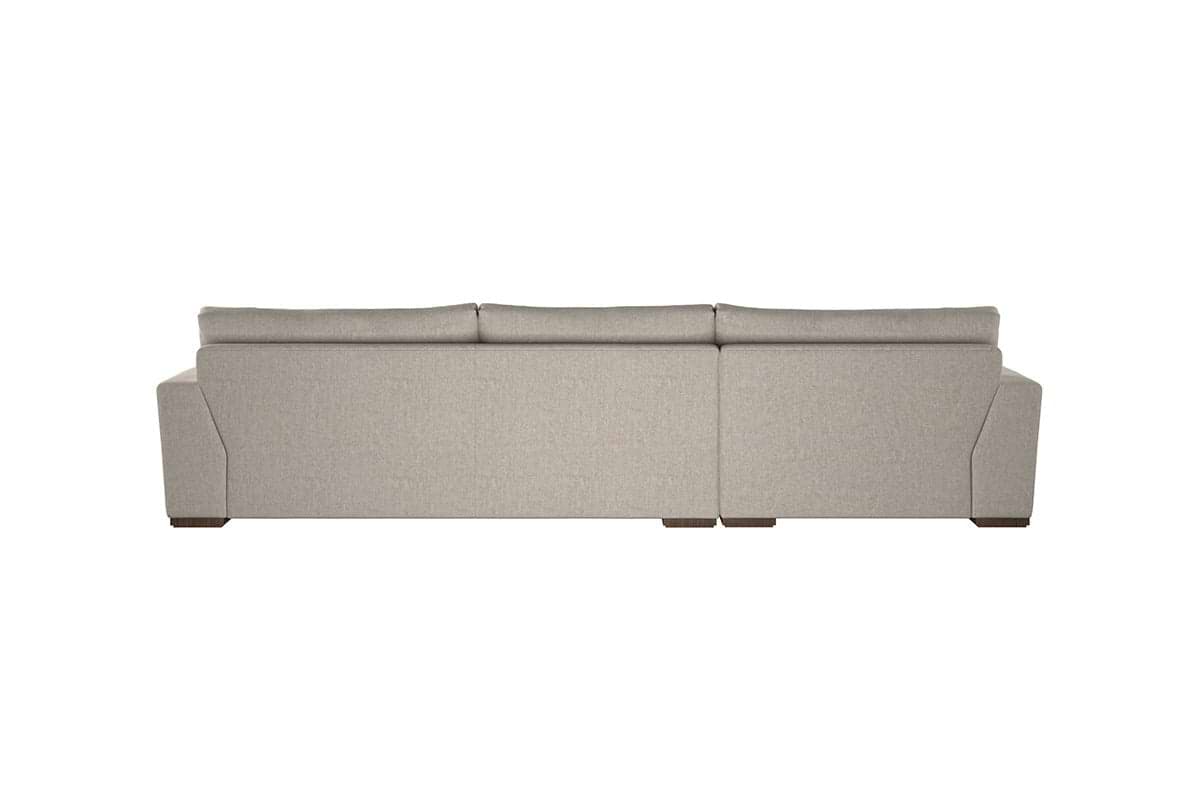 Guddu Large Left Hand Chaise Sofa - Brera Linen Granite