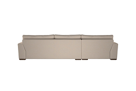 Guddu Large Left Hand Chaise Sofa - Recycled Cotton Horizon-MAKE TO ORDER-Nkuku