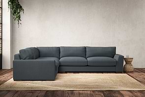 Guddu Large Left Hand Corner Sofa - Brera Linen Dusk-nkuku