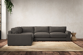 Guddu Large Left Hand Corner Sofa - Brera Linen Granite-nkuku