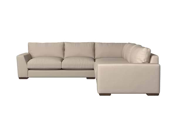 Guddu Large Left Hand Corner Sofa - Recycled Cotton Flax-MAKE TO ORDER-Nkuku
