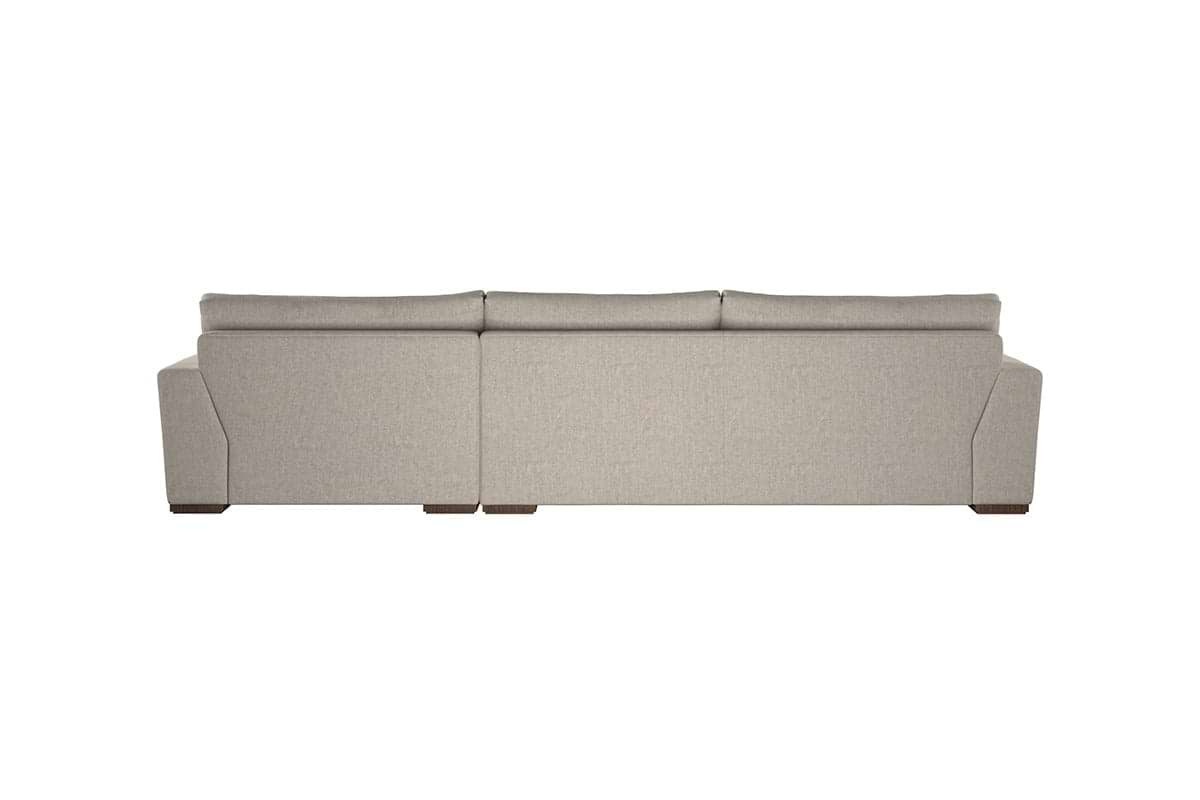 Guddu Large Right Hand Chaise Sofa - Brera Linen Chestnut
