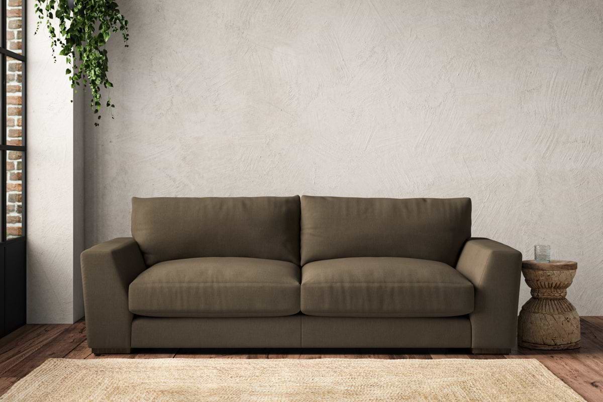Guddu Large Sofa - Brera Linen Chestnut-MAKE TO ORDER-Nkuku
