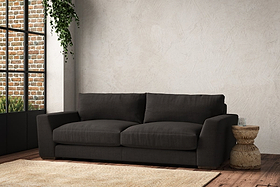 Guddu Large Sofa - Brera Linen Espresso