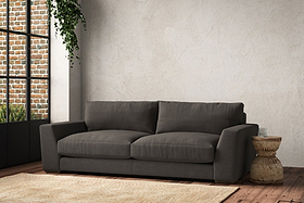 Guddu Large Sofa - Brera Linen Granite