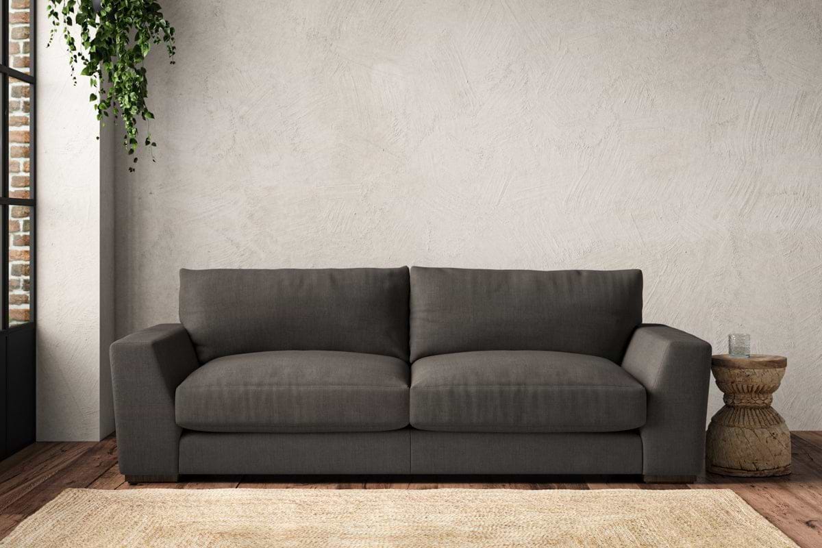 Guddu Large Sofa - Brera Linen Granite-MAKE TO ORDER-Nkuku
