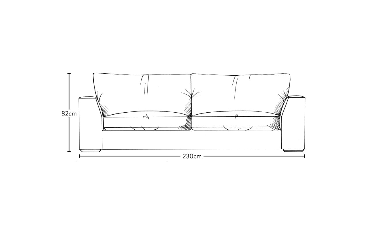 Guddu Large Sofa - Brera Linen Natural-nkuku