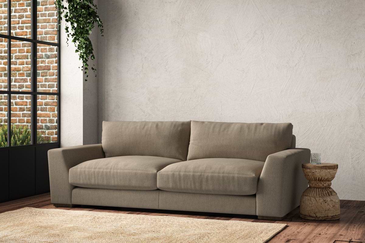 Guddu Large Sofa - Brera Linen Pebble-MAKE TO ORDER-Nkuku