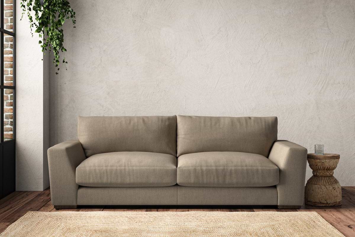 Guddu Large Sofa - Brera Linen Pebble-MAKE TO ORDER-Nkuku