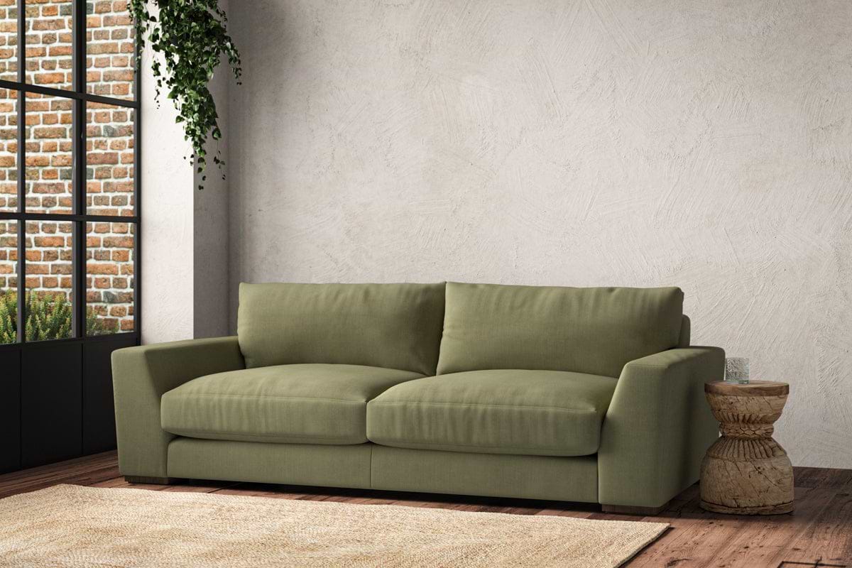 Guddu Large Sofa - Brera Linen Sage-MAKE TO ORDER-Nkuku