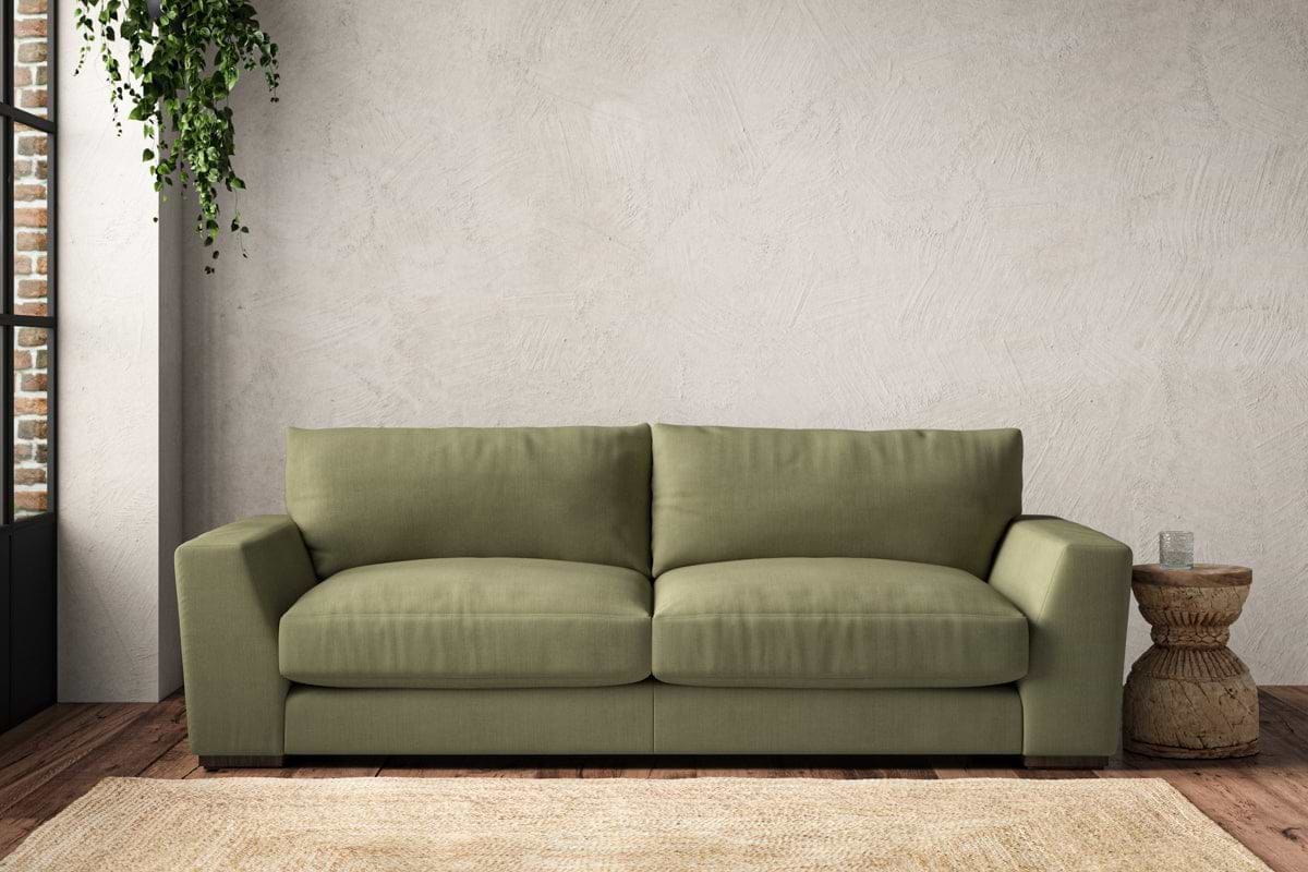 Guddu Large Sofa - Brera Linen Sage-MAKE TO ORDER-Nkuku